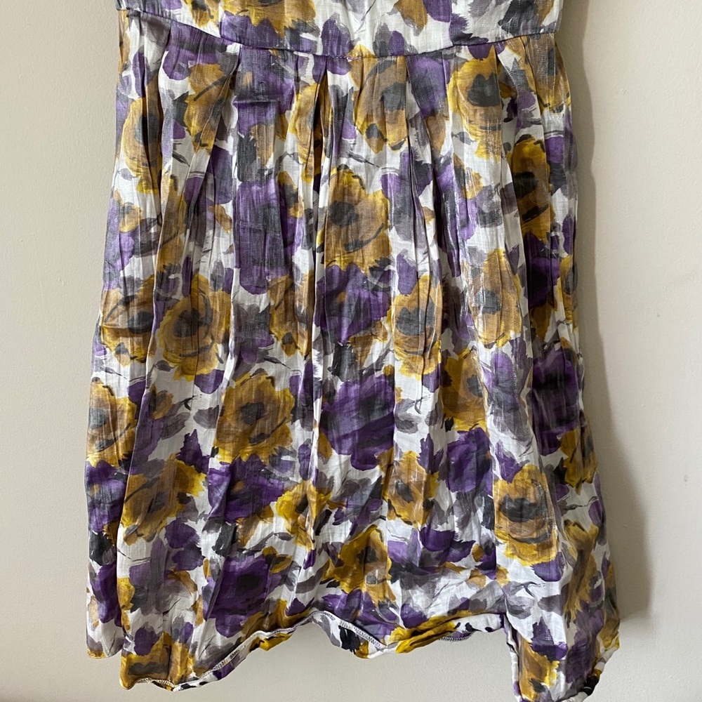 🛍 Dorothy Perkins Floral Dress Purple 10 UK/ 6 US - Picture 12 of 16